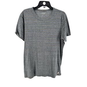 Marine Layer Men's Gray Striped Short Sleeve T-Shirt Size M/L
